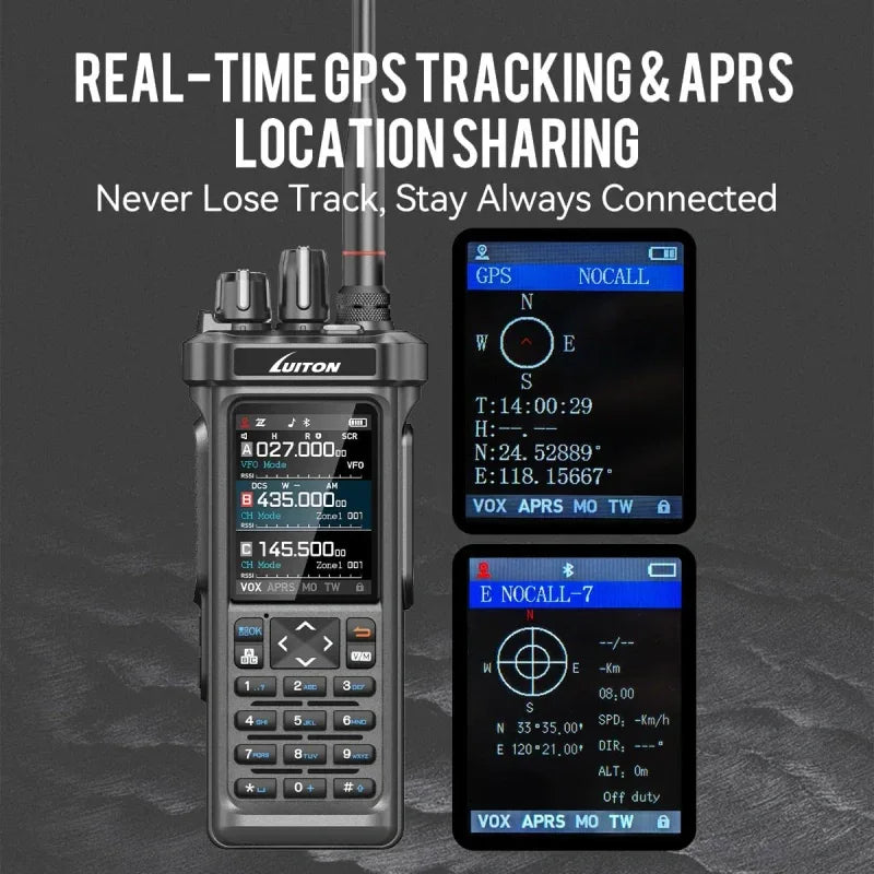 LT-950 PRO Ham Dual Band Radio Black