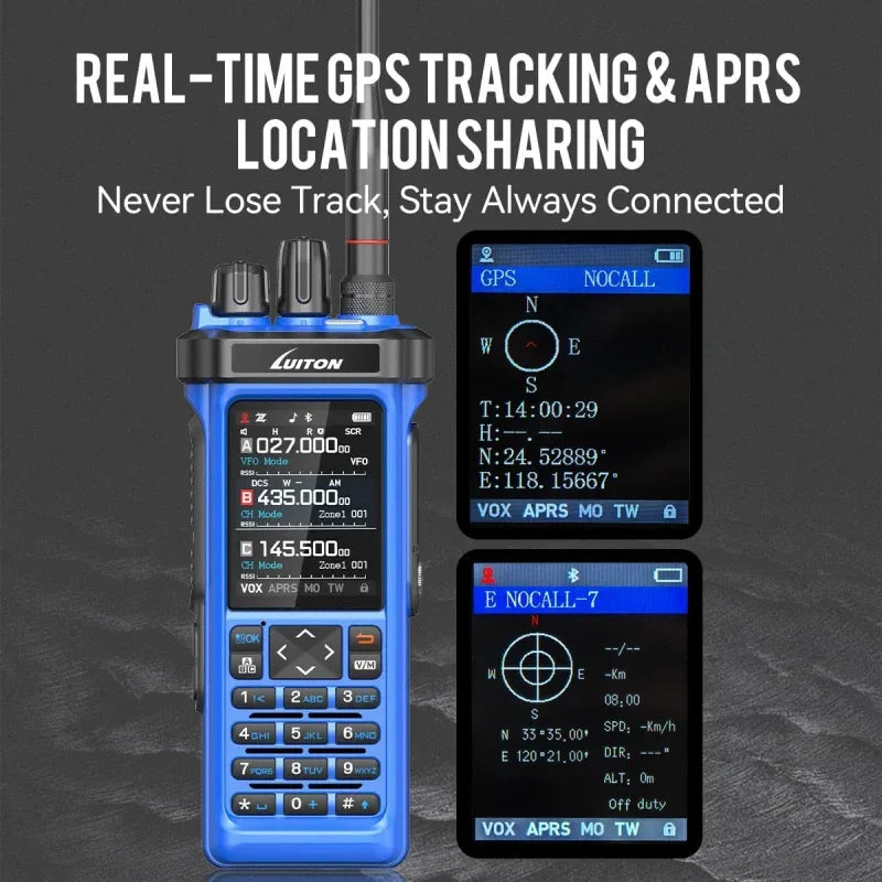 LT-950 PRO Ham Dual Band Radio Blue
