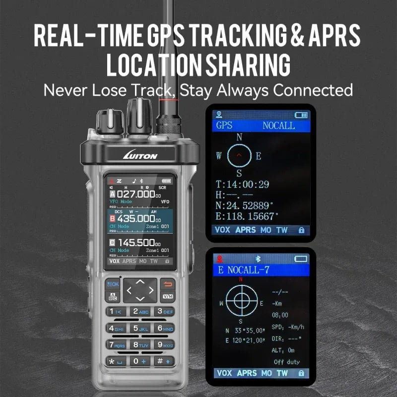 LT-950 PRO Ham Dual Band Radio Transparente