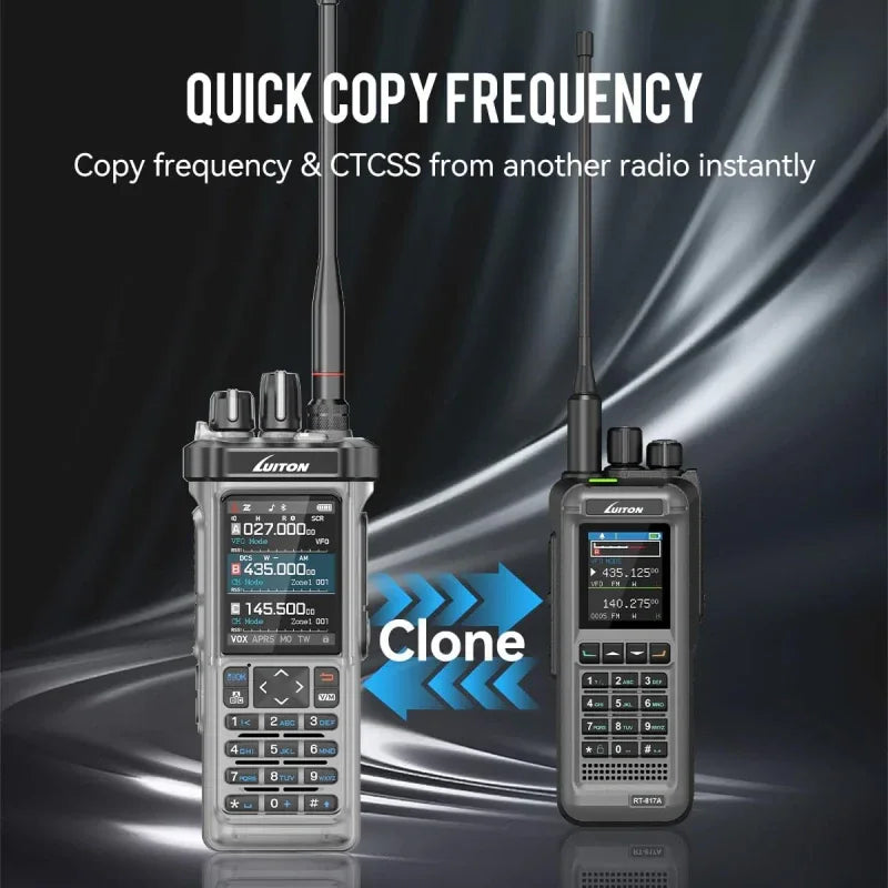 LT-950 PRO Ham Dual Band Radio Transparente